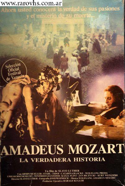 Amadeus Mozart -La verdadera historia- = Vergeßt Mozart (1985) (Caja de cartón gigante cortada en las   solapas)