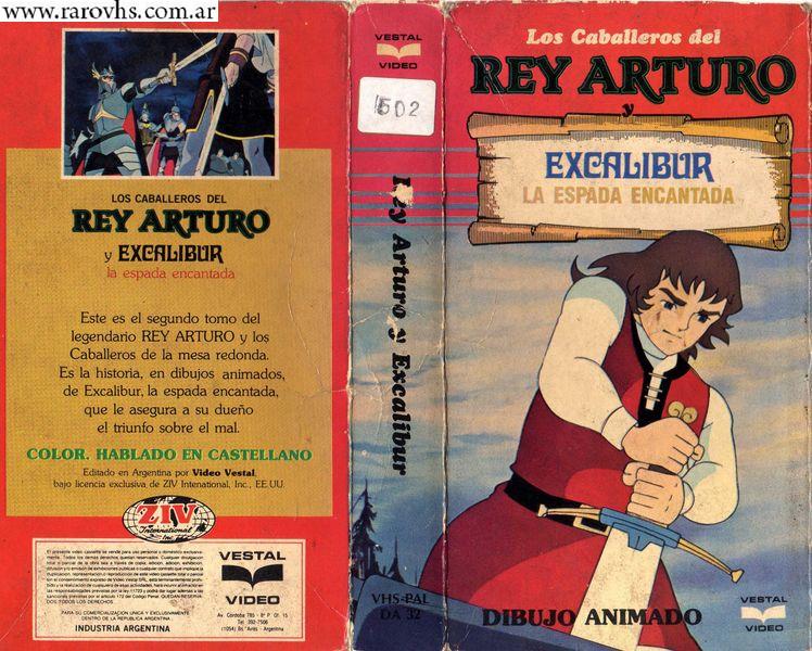 El Rey Arturo (Animé - 1979) Caja de cartón cortada