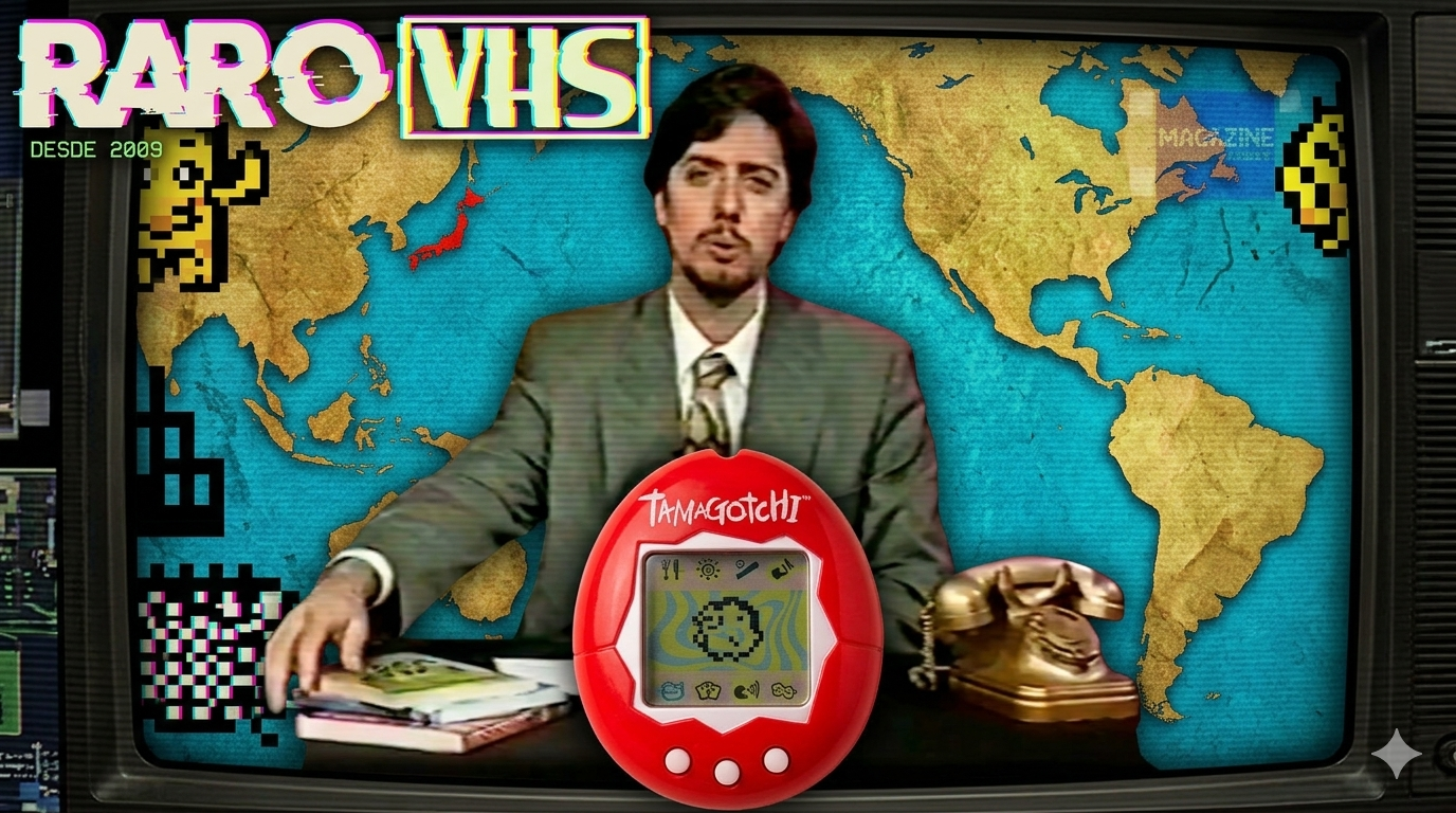 Informe de television argentina sobre el Tamagotchi en 1997 RaroVHS o Alumnos argentinos jugando al Tamagotchi en la escuela 1997.